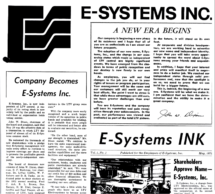 E-Systems Begins