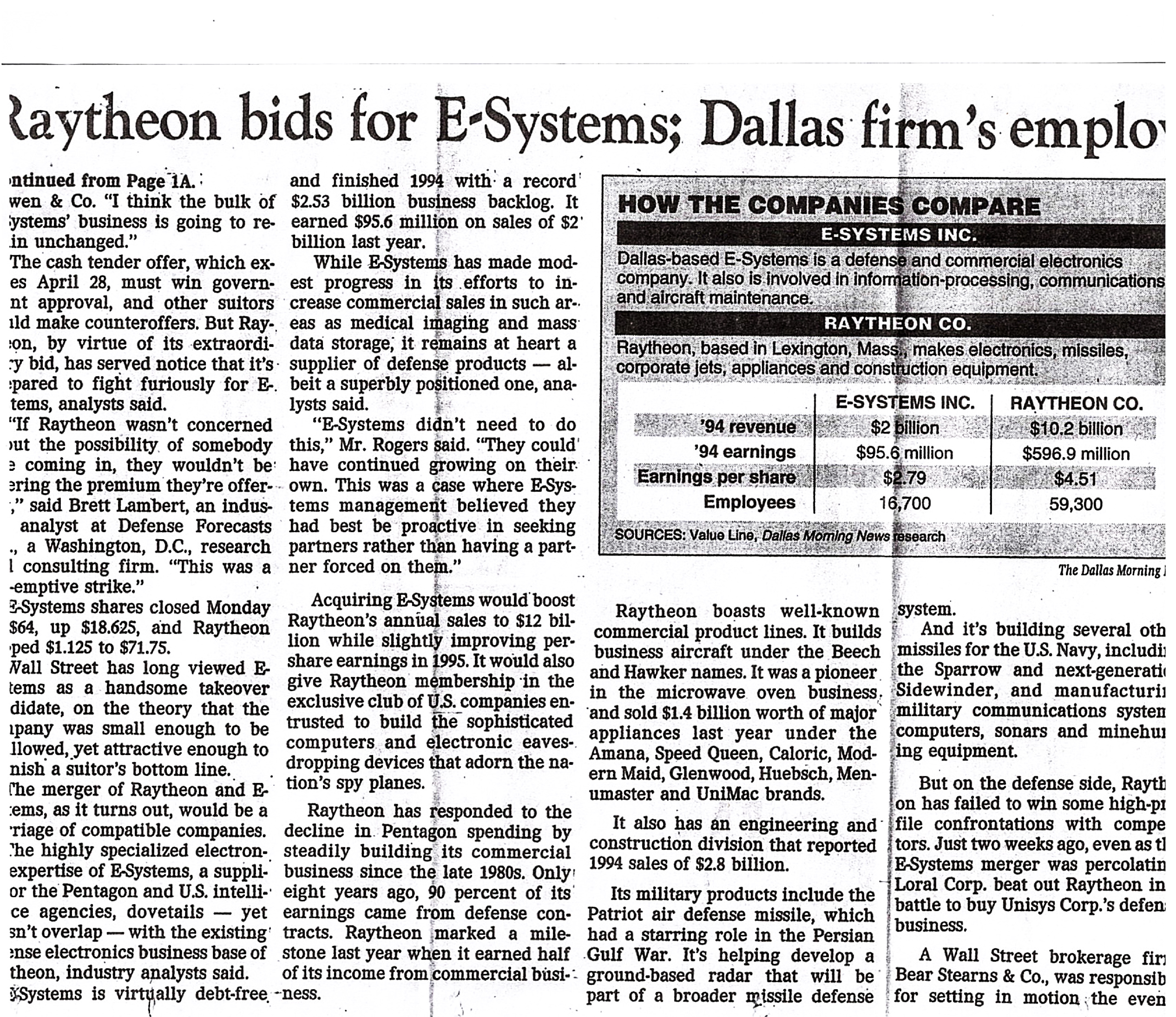 Raytheon buys ESY
